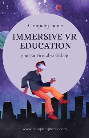 Template di design Virtual Education Ad IGTV Cover