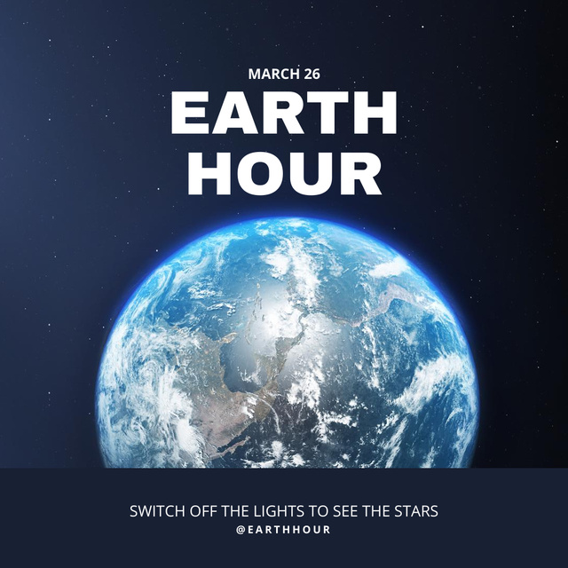 Switch Off The Lights To See The Stars Instagram – шаблон для дизайна