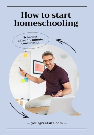 Home Education Ad Poster 28x40in Design Template