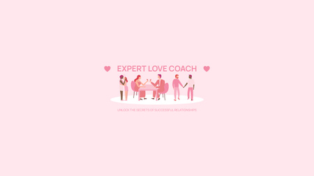 Designvorlage Holen Sie sich fachkundigen Rat vom professionellen Love Coach für Youtube