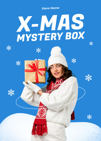 Christmas Mystery Box for Women Flayer Design Template