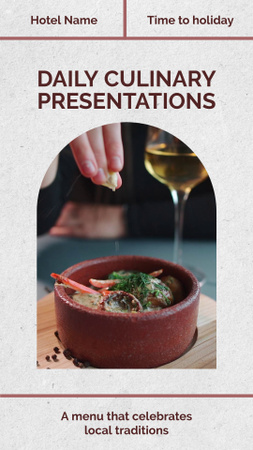 Culinary Presentations Announcement TikTok Video – шаблон для дизайна