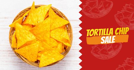 Ontwerpsjabloon van Facebook AD van tortilla chip verkoop