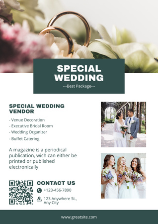 Platilla de diseño Special Offers for Wedding Packages Poster