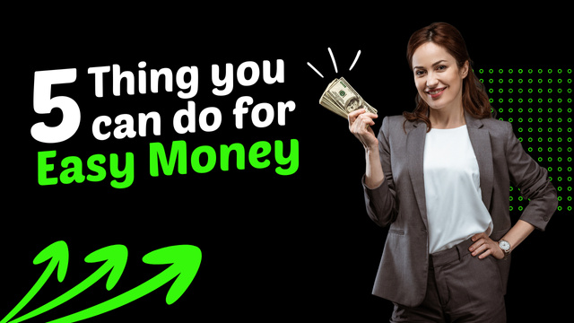 Training How to Make Money Easily Youtube Thumbnailデザインテンプレート