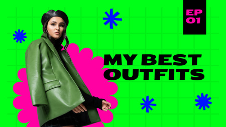 My Best Outfits Youtube Thumbnail Design Template