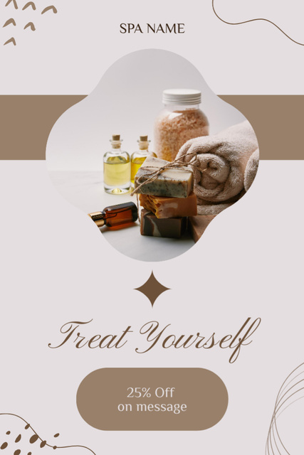Spa Retreat with Soap and Aroma Oils Tumblrデザインテンプレート