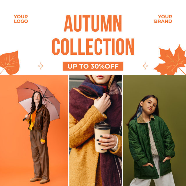 Autumn Fashion Collection Offers Ad Animated Post Modelo de Design