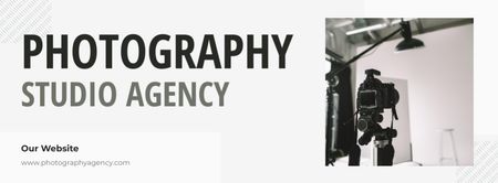 Photography Agency Services Offer Facebook cover Modelo de Design