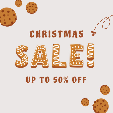 Christmas Sale Announcement Animated Post Design Template
