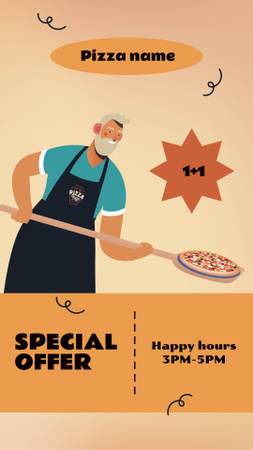 Ontwerpsjabloon van Instagram Story van Special Offer in Happy Hours