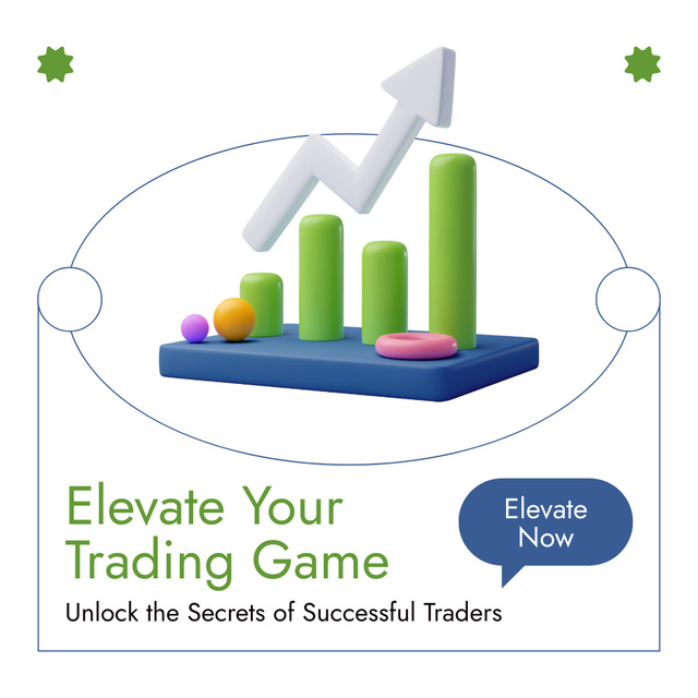 Platilla de diseño Unlocking Secrets of Profitable Trading with 3D Graph Instagram