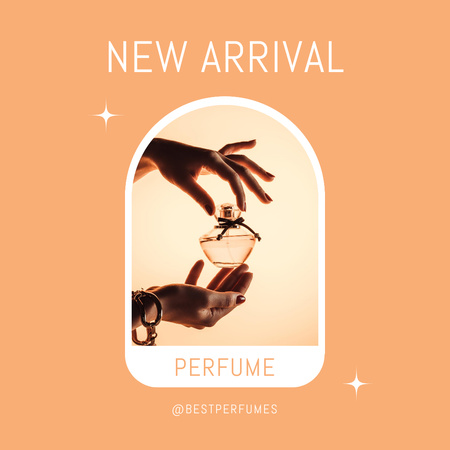 Woman Holding Perfume Bottle Instagram Design Template
