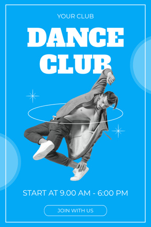 Invitation to Dance Club Pinterest Design Template