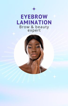 Eyebrow Lamination Service Offer IGTV Coverデザインテンプレート