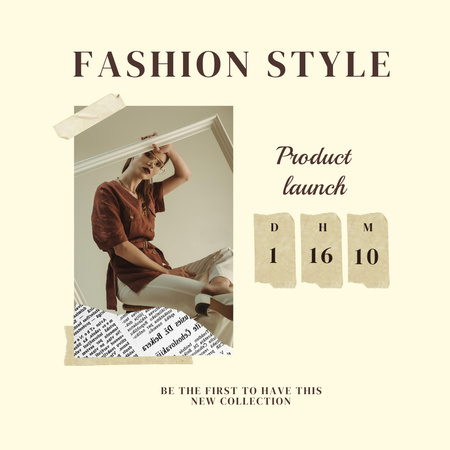 Platilla de diseño Fashion Ad with Girl in Elegant Outfit Instagram