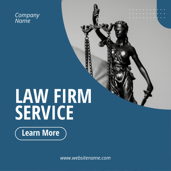 Law Firm Service Offer with Statuette