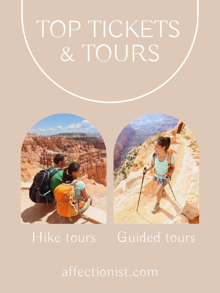 Ticket Offer for Top Tours Poster US Design Template
