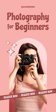 Photography for Beginners Graphic – шаблон для дизайна