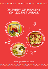 School Food Ad with Cute Lunch Box
