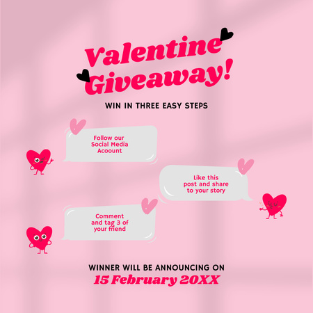 Valentine's Day Promotion Instagram Design Template