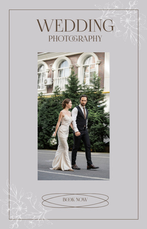 Platilla de diseño Wedding Photo Session Offer with Elegant Couple IGTV Cover