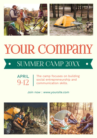 Poster Summer Camp Poster Design Template