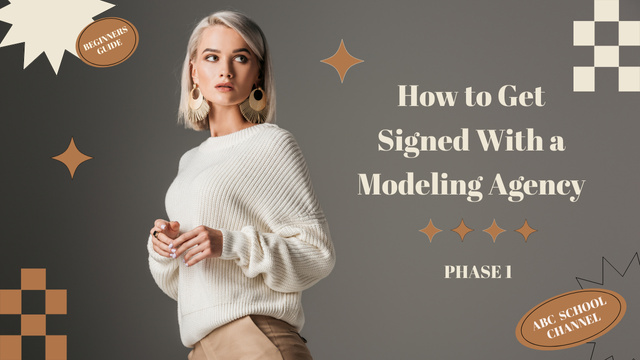 Tips for Models from Beautiful Mentor Youtube Thumbnail Modelo de Design