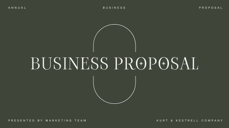 Platilla de diseño Business Offer from Marketing Team Presentation Wide