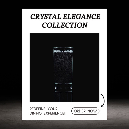 Crystal Glassware Retail Animated Post Design Template