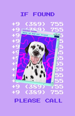 Announcement about Missing Dog Flyer 5.5x8.5in Modelo de Design