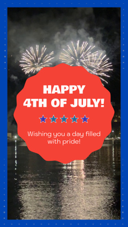 Great Salute to Independence Day of USA TikTok Video Design Template