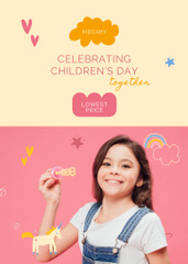 Children's Day With Soap Bubbles