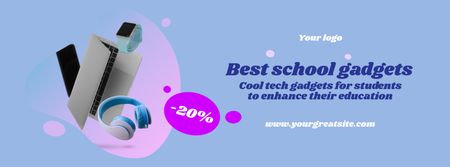 Back to School Special Offer Facebook Video cover Design Template