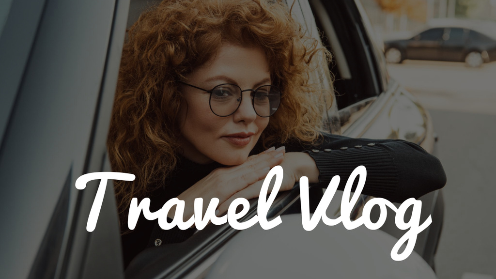Travel Vlog Promotion  Youtube Thumbnail Design Template
