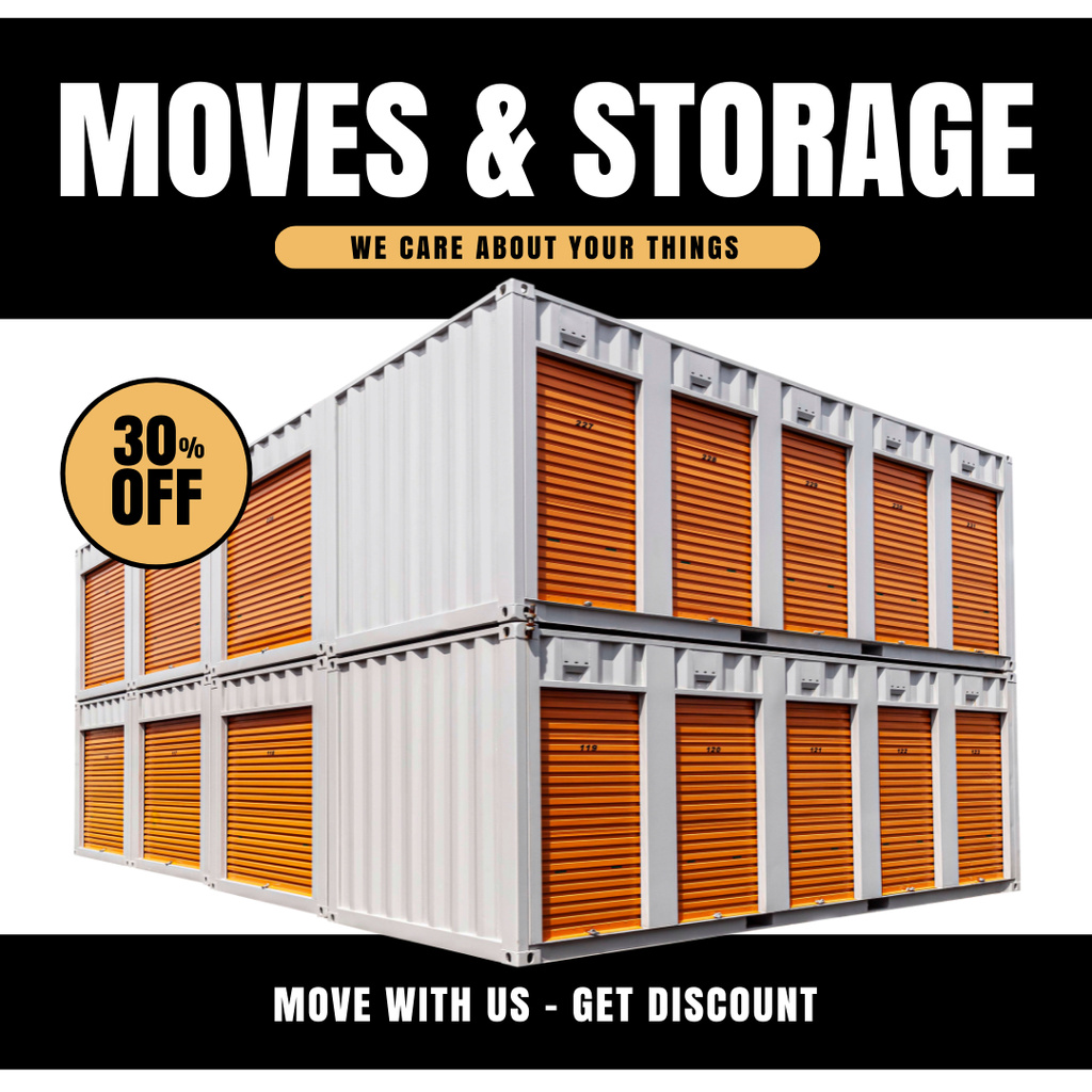 Special Discount on Moving & Storage Service Instagram – шаблон для дизайну