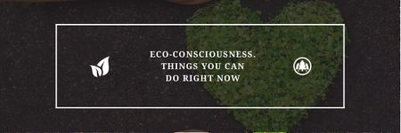 Eco-consciousness concept Email header Šablona návrhu