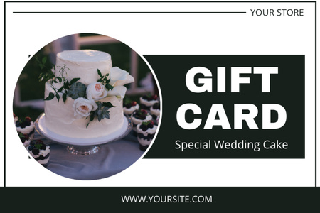 Ontwerpsjabloon van Gift Certificate van Speciale aanbieding op bruidstaarten