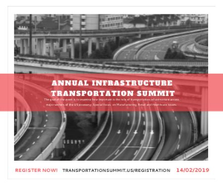 Annual infrastructure transportation summit Medium Rectangle Modelo de Design