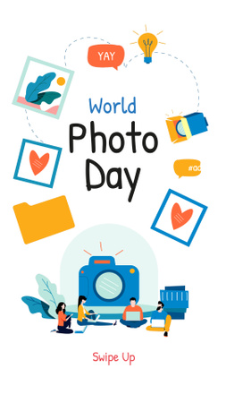 Photo Day Announcement Instagram Story tervezősablon