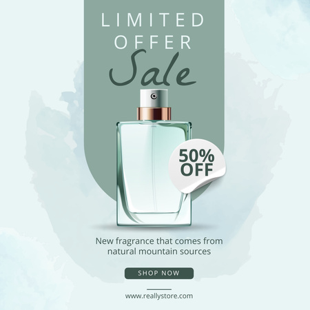 Предложение по продаже нового парфюмерного продукта Instagram – шаблон для дизайна
