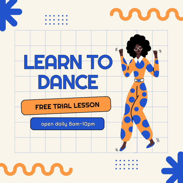 Szablon projektu Free Trial Session of Dance Learning Instagram