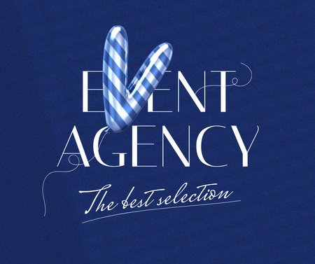Event Agency Services Ad with Heart Shaped Balloon Facebook Modelo de Design