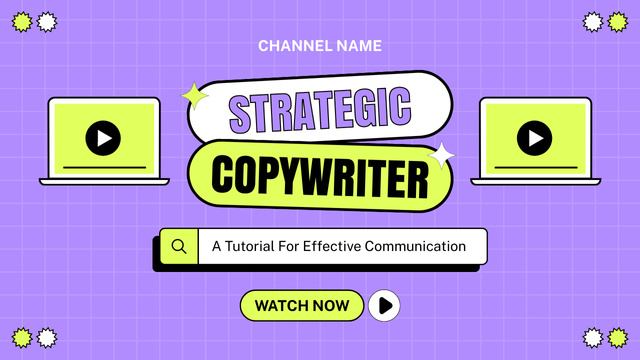 Content Writing Service Options And Strategies In Tutorial Youtube Thumbnail Design Template