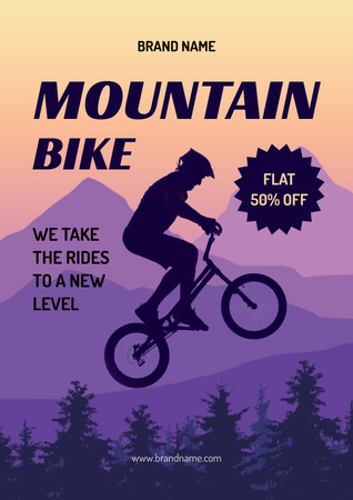 Ontwerpsjabloon van Poster van Mountain Bike Training Discount
