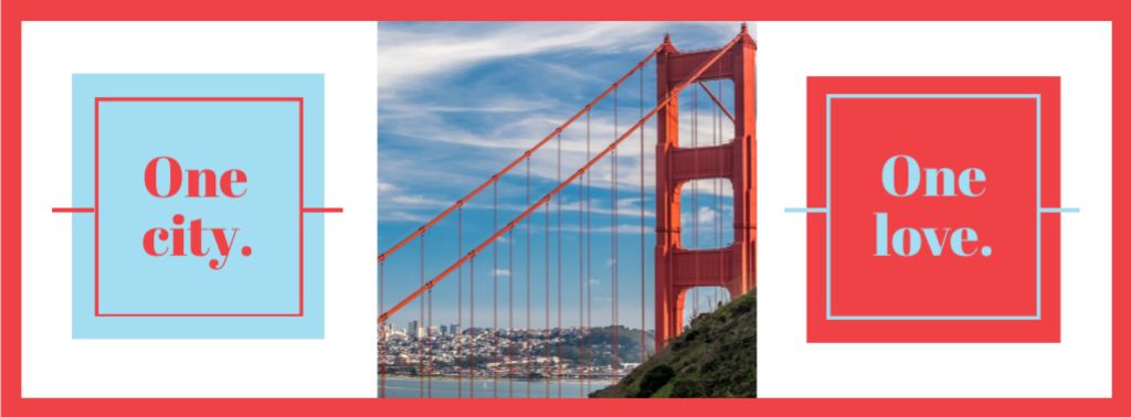 Travelling San Francisco Facebook cover Šablona návrhu