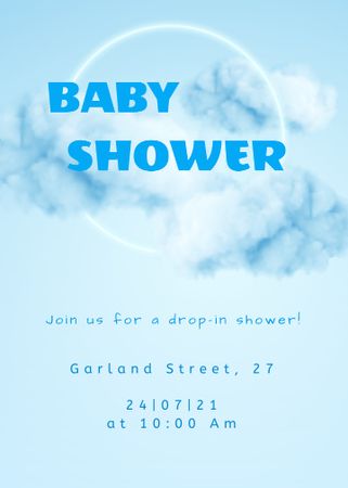 Baby Shower Celebration Announcement Invitation Modelo de Design