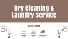 Services of Laundry and Dry Cleaning Icons