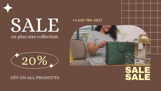 Sale Offer For Fashion Plus-Size Collection Full HD video Design Template