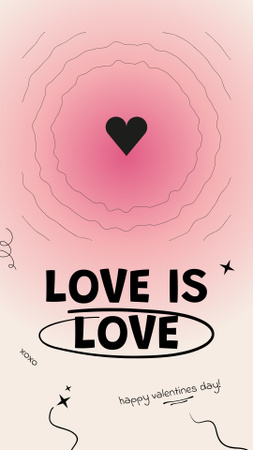 Valentine's Day Holiday Celebration Instagram Story Design Template